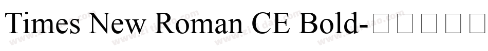 Times New Roman CE Bold字体转换